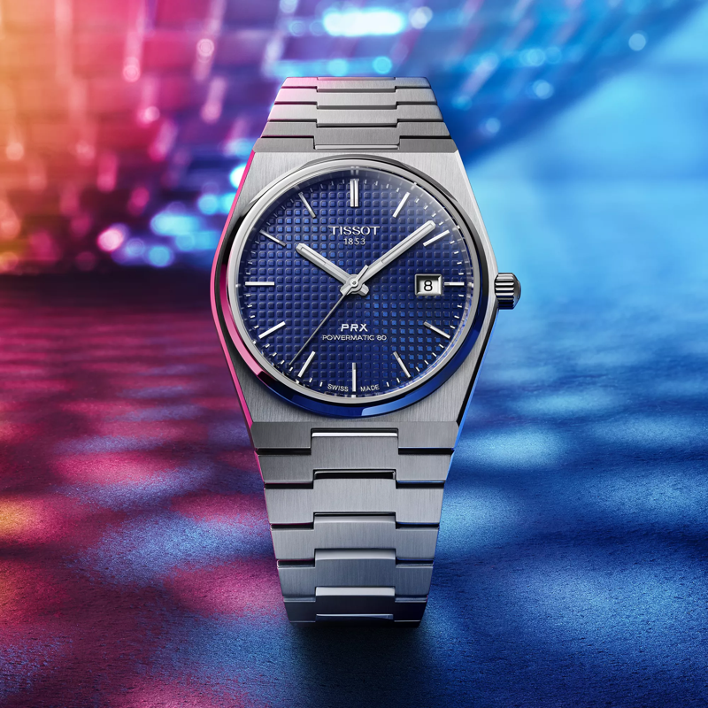Tissot PRX ピーアールエックス パワーマティック80 のカラー背景図
