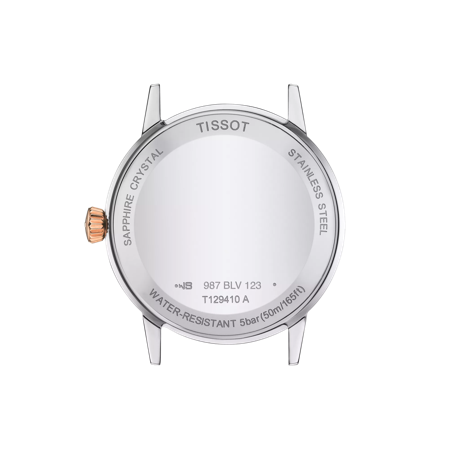 Back view of the watch case Tissot Classic Dream