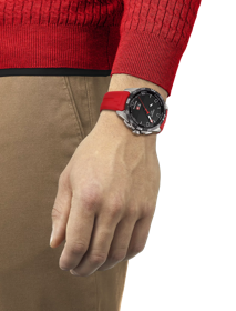 Simulation of the watch Tissot T-Touch Connect Solar on a wrist