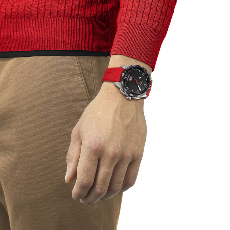 腕時計TISSOT T-タッチ コネクト ソーラー の手首シミュレーション