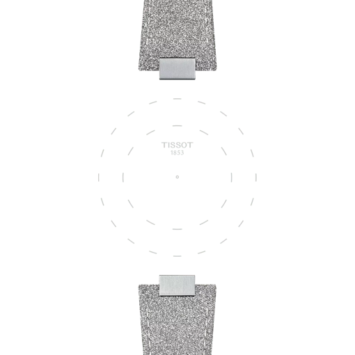 TISSOT オフィシャル ブラック PRX 35mm ストラップのラグのフォーカス