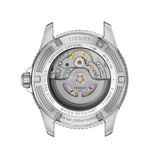 ウォッチケースのバックサイドTISSOT シースター1000 パワーマティック 80 40mm