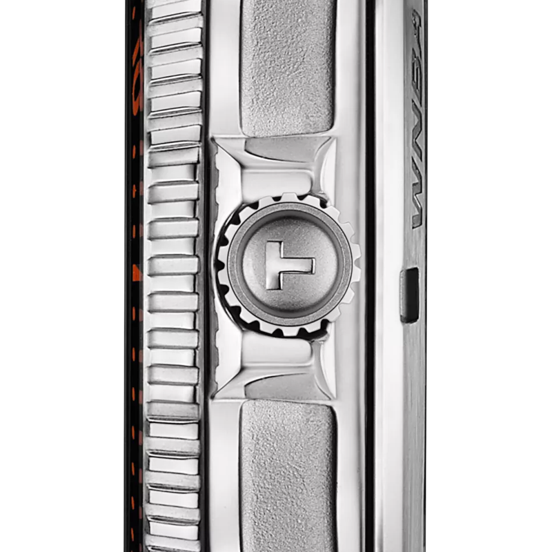 Profile view of the watch case Tissot Seastar Wilson WNBA