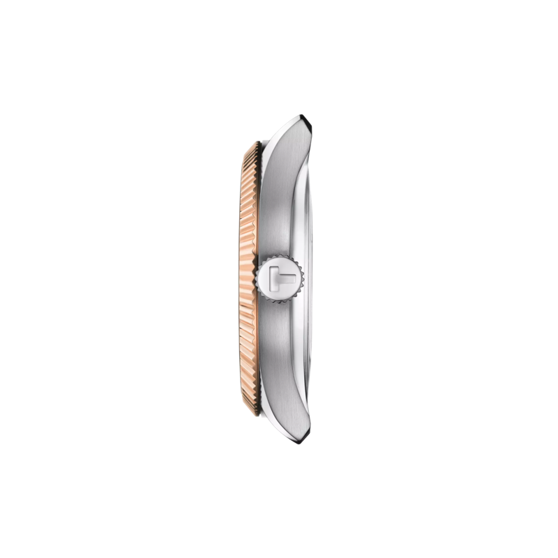 Profile view of the watch case Tissot Ballade Powermatic 80 Silicium