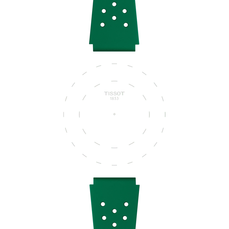 Tissot Official Green Sideral Rubber Strap