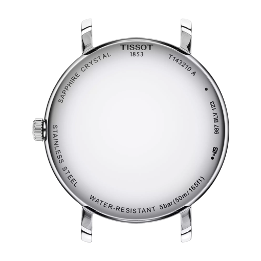Back view of the watch case Tissot Everytime 34mm