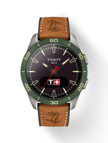 Front view of the watch Tissot T-Touch Connect Sport ESAF 2025 with shadow