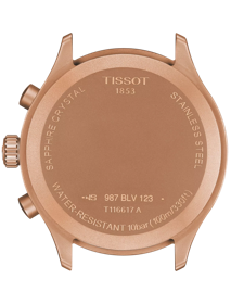 Back view of the watch case Tissot Chrono XL