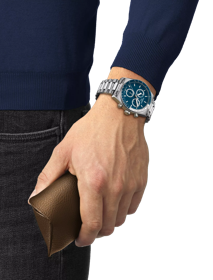Simulation of the watch Tissot PR516 Chronograph on a wrist