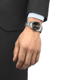 Simulation of the watch Tissot Gentleman Powermatic 80 Silicium on a wrist