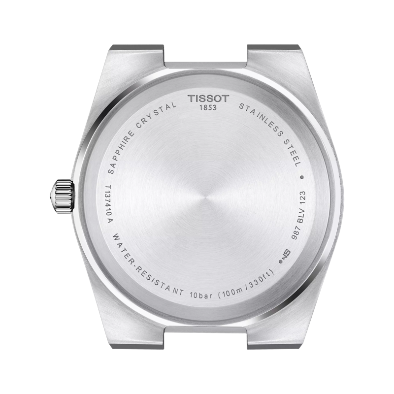 Back view of the watch case Tissot PRX ピーアールエックス
