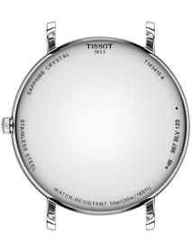 Back view of the watch case Tissot Everytime 40mm