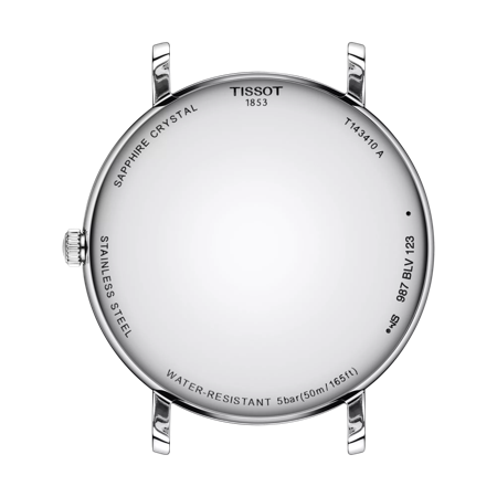 Back view of the watch case Tissot Everytime 40mm