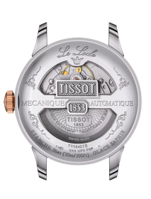 Back view of the watch case Tissot Le Locle Powermatic 80