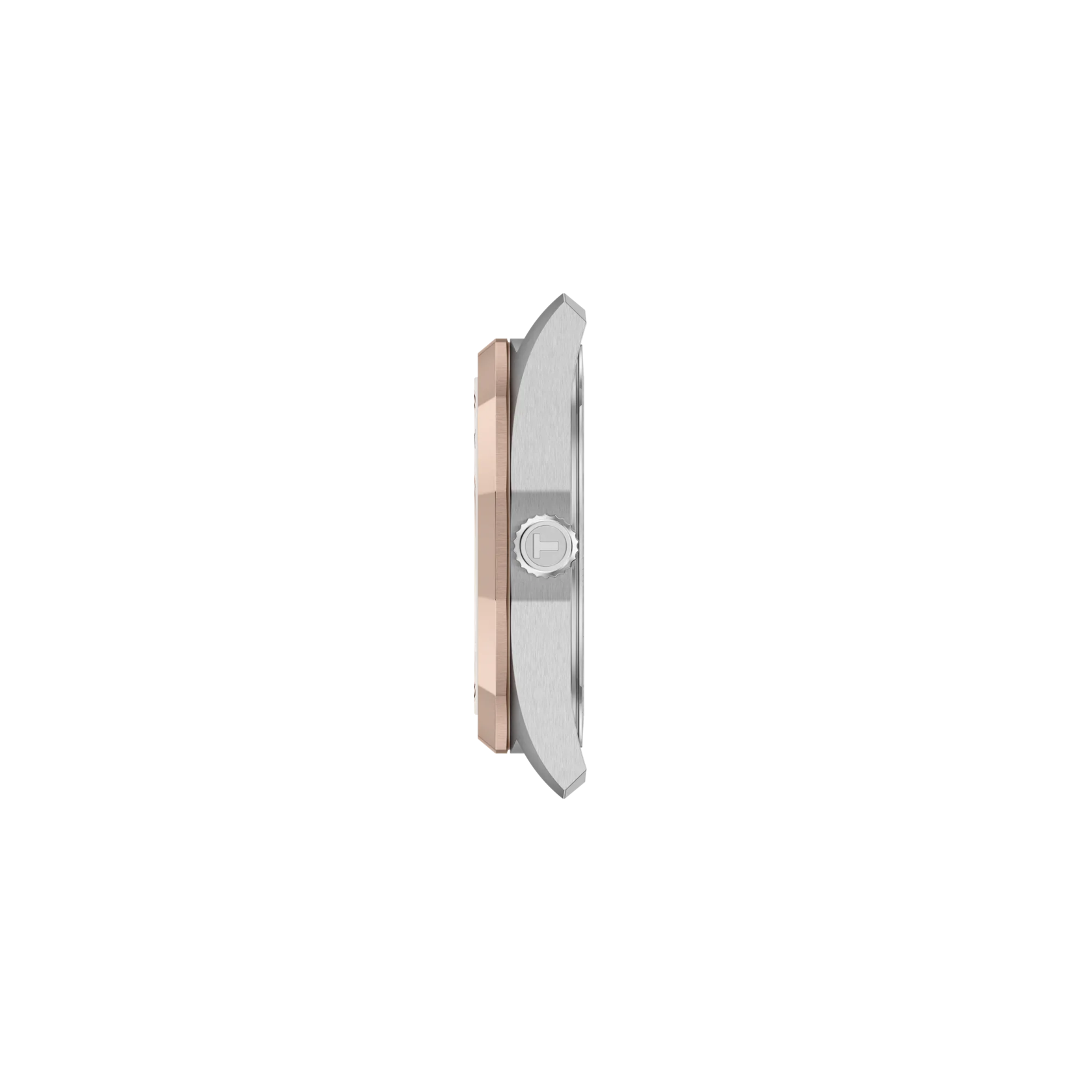 Profile view of the watch case Tissot PRC 100 Solar Quartz 34mm