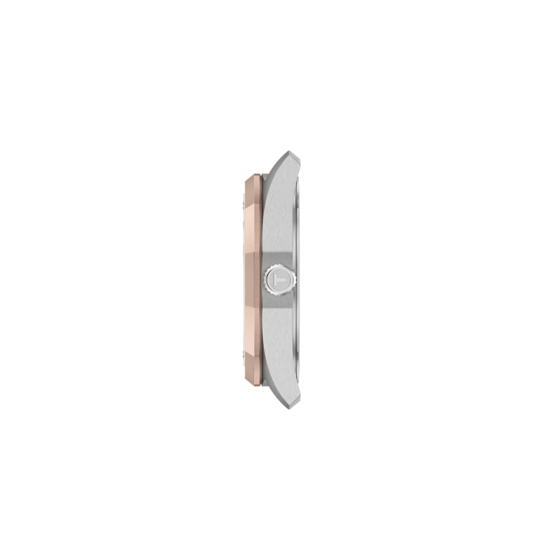 Profile view of the watch case Tissot PRC 100 Solar Quartz 34mm