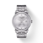 Front view of the watch Tissot Luxury Powermatic 80 with shadow