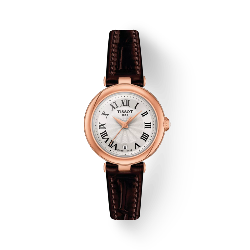 Front view of the watch Tissot Bellissima small lady with shadow