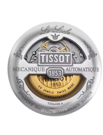 Back view of the watch case Tissot Le Locle Automatic COSC