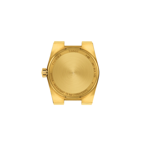 Back view of the watch case Tissot PRX Quartz 25mm