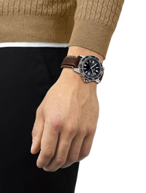 Simulation de la montre Tissot Supersport Gent sur un poignet