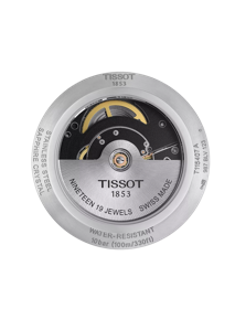 Back view of the watch case Tissot T-Race Swissmatic
