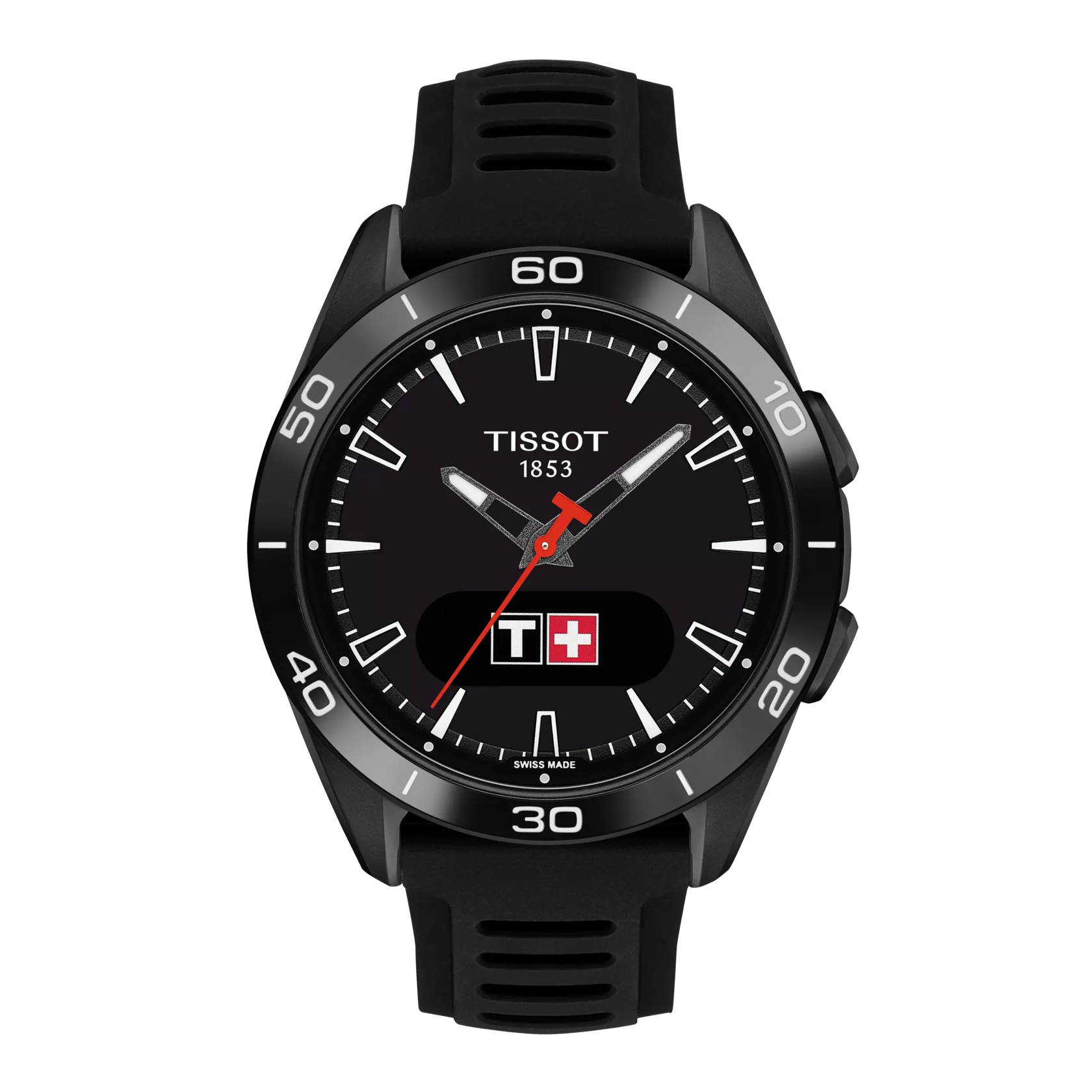 Front view of the watch Tissot T-Touch Connect Sport