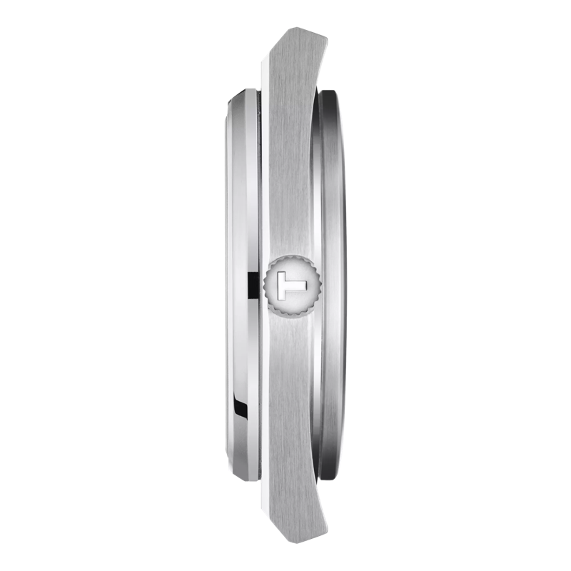 Profile view of the watch case Tissot PRX Powermatic 80 40mm