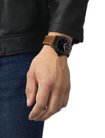 Simulation de la montre Tissot Gent XL Swissmatic sur un poignet