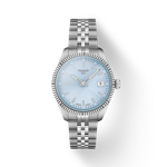 Front view of the watch Tissot Ballade 34mm with shadow