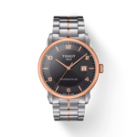 Front view of the watch Tissot Luxury Powermatic 80 with shadow