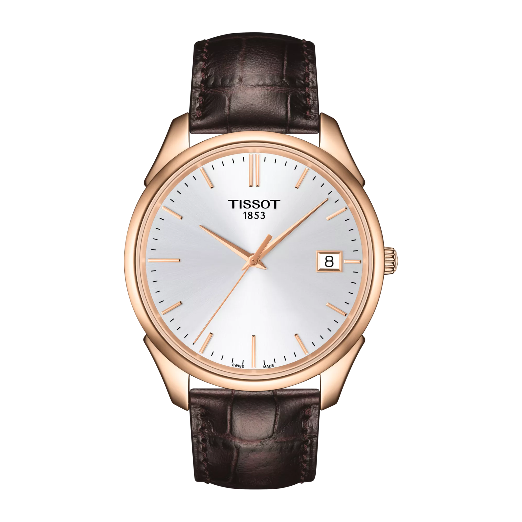 Front view of the watch Tissot Vintage Quartz NBA Special Edition 18K Gold