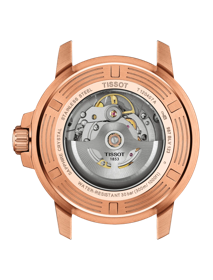 Back view of the watch case Tissot Seastar 1000 Powermatic 80