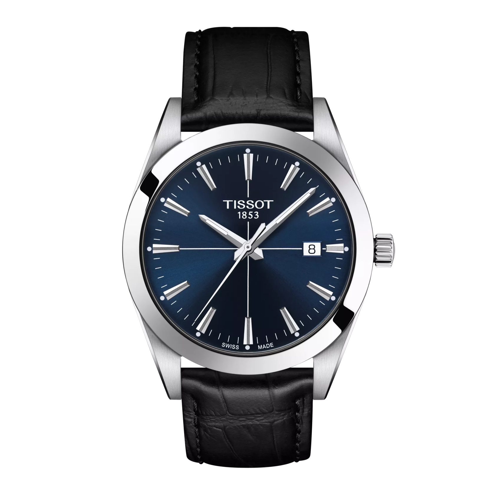 Front view of the watch Tissot Gentleman