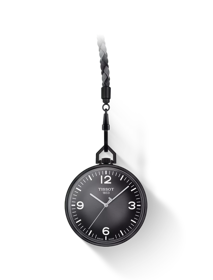 Front view of the watch Tissot Lepine with shadow