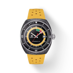 Front view of the watch Tissot Sideral S Powermatic 80 with shadow