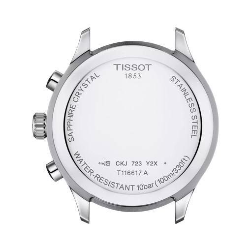 Back view of the watch case Tissot Chrono XL Classic