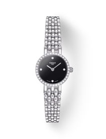 Vue de face de la montre Tissot Caliente 18K Gold avec ombre