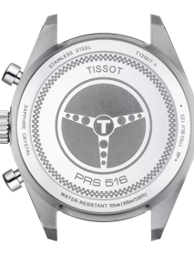 Back view of the watch case Tissot PRS 516 Chronograph