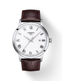 Front view of the watch Tissot Classic Dream with shadow