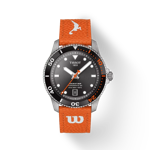 Front view of the watch Tissot Seastar Wilson WNBA with shadow