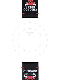 天梭官方NBA錶帶 - 芝加哥公牛隊款, 寬度22mm