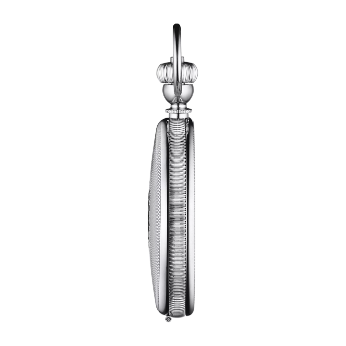 Profile view of the watch case Tissot Savonnette Mechanical