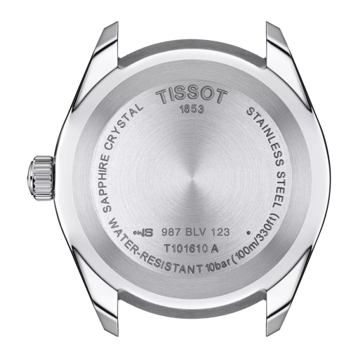 Back view of the watch case Tissot PR 100 Sport Gent