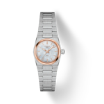Front view of the watch Tissot PRX 25mm with shadow