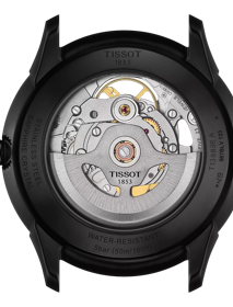 Back view of the watch case Tissot Chemin Des Tourelles Skeleton