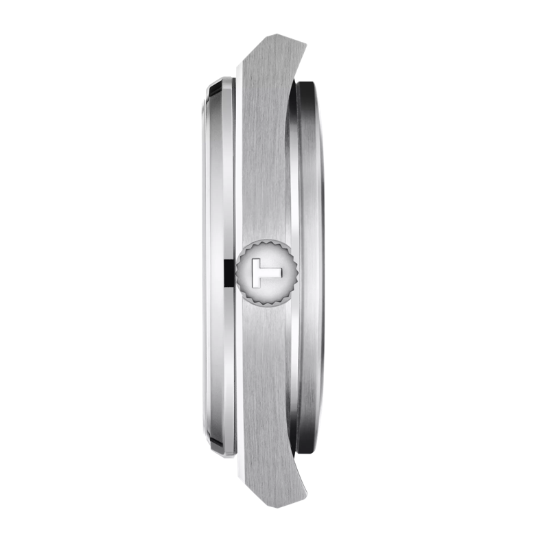 Profile view of the watch case Tissot PRX 35mm