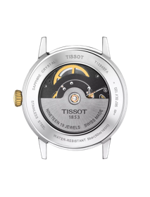 Back view of the watch case Tissot Classic Dream Swissmatic