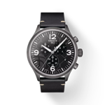 Front view of the watch Tissot Chrono XL 3x3 Street Basketball with shadow