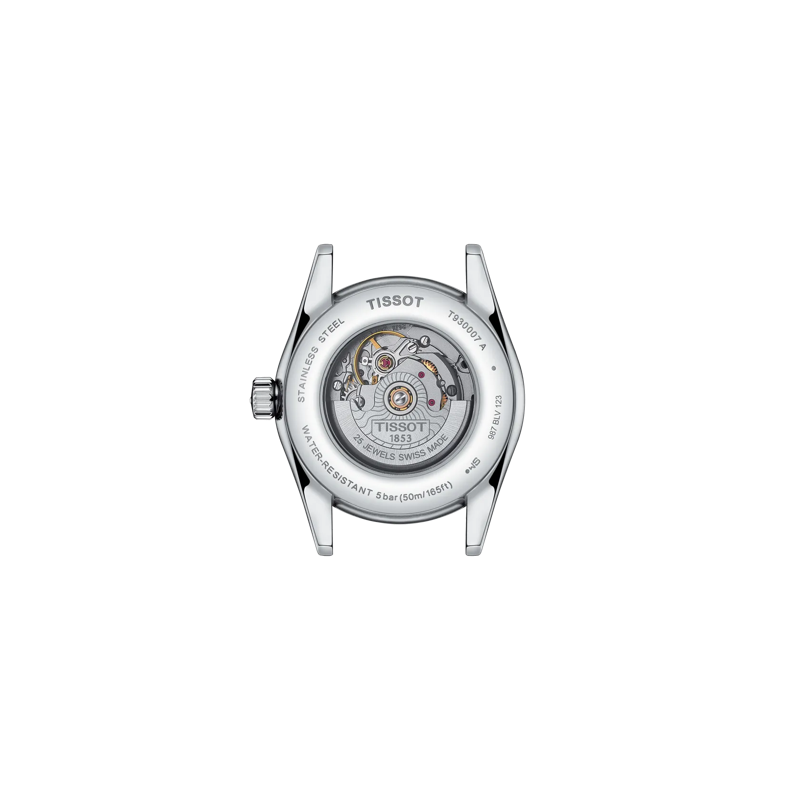Back view of the watch case Tissot T-My Lady Gold 29mm
